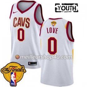 Maillot Basket Enfant Cleveland Cavaliers Kevin Love 0 2018 NBA Finals Nike Blanc Swingman
